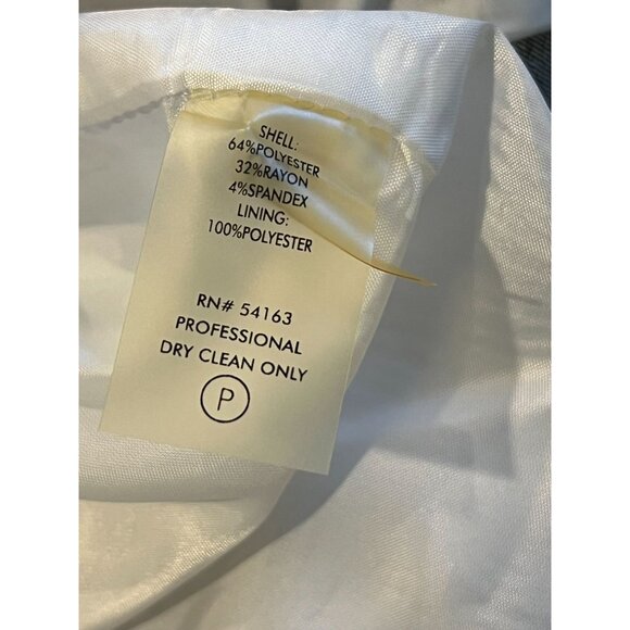 Calvin Klein Striped Sheath Dress Fully Lined Career Blue Gray Size 8P - Picture 9 of 9